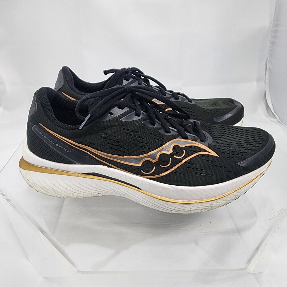 Saucony Endorphin Speed 3 Mensl 12 Sneakers/Shoes Running Black Gold S20756-10